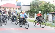 Polresta Deli Serdang, Ikuti Kegiatan Sepeda Santai dan Bakti Sosial dalam rangka Memeriahkan HUT ke-62 Korem 022/Pantai Timur