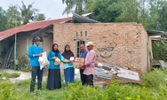 Korban Puting Beliung di Desa Paluh Sibaji Pantai Labu Terima Bantuan dari Kades