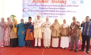 Pj. Bupati Langkat Faisal Hasrimy sambut Tim Evaluasi PTP2WKSS di Desa Suka Makmur