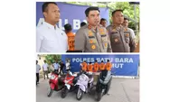 Polres Batu Bara Bekuk Rampok Motor Yamaha NMAX, Iphone 12 Pro Max, Tabungan dan Liontin Total Rp100 Juta, Pelaku Panjat Pagar Rumah dan Sekap Korban