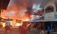 10 Ruko Semi Permanen di Kota Fajar Aceh Selatan Hangus Terbakar, Ini Sebabnya
