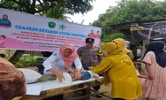 Cegah Stunting Polres Padangsidimpuan Gandeng Posyandu Timbang dan Ukur Fisik Balita