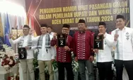 Tiga Paslon Bupati Abdya Peroleh Nomor Urut, KIP Sebut Sesuai PKPU