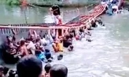 Sudah Jelas Ada Peringatan Jumlah Maksimal 20 Orang, Jembatan Taman Cadika Medan Ambruk akibat Kelebihan Beban Sejumlah Pengunjung Tercebur ke Danau