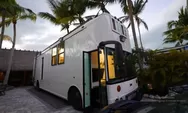 Kreatif!!! Bus Sekolah Disulap Jadi Rumah Mungil, Lebih Mewah dan Tampak Fantastis