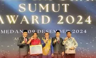 KPU Batu Bara Raih Penghargaan KI Sumut Award 2024 Kategori Informatif