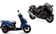 Perbandingan Suzuki UD 125 vs Suzuki Hayabusa 1300: Skuter Matic Kompak vs Superbike Legendaris