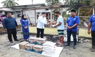 Wakil Ketua DPRD SU Ricky Anthony Salurkan Bantuan Sembako Kepada Korban Kebakaran di Bahorok