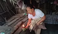 Beginilah Kehidupan Seorang Janda Tua di Sergai, Tinggal di Gubuk Nyaris Tumbang tanpa Listrik dan Gas Elpiji