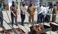 Kejari Aceh Tenggara Musnahkan Ganja, Sabu, Ekstasi, Segini Beratnya