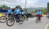 Gowes, Kapolres Aceh Tenggara Sambangi Warga Desa Lawe Harum