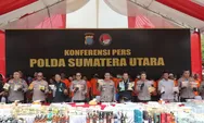 Polda Sumut Catat 2.373 Kasus dengan 3.051 Tersangka Narkoba, 665 Kg Sabu 121 Ribu Butir Ekstasi Diamankan
