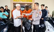 Digelapkan Maling, Kapolres Padangsidimpuan Serahkan Kembali Motor ke Korban Curanmor