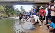 8 Ribu Ekor Benih Ikan Mas Dilepas di Lubuk Larangan Sitada-Tada Angkola Timur Tapsel