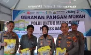 1,5 Ton Beras Terjual di Hari Pertama Gerakan Pangan Murah Polri di Polres Samosir