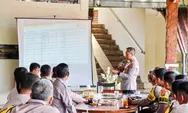 Kumpulkan Bhabinksmtibmas. Kapolres Padangsidimpuan Dorong Optimalisasi Ketahanan Pangan dan Siskamling