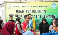 Terus Menunjukkan Gaya Kepemimpinannya, Bupati Sergai Tinjau SMPN 1 Pantai Cermin Naik Sepeda