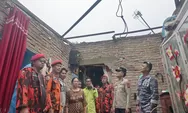 Forkopimcam Tanjung Beringin Sergai Tinjau Lokasi Puting Beliung, 14 Rumah Mengalami Kerusakan
