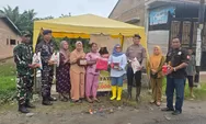 Warga Mengungsi Akbat Banjir di Tanjung Beringin Sergai, TNI Polri dan Pemerintah Salurkan Bahan Pangan
