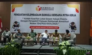 Badan Pengawas Pemilu Kabupaten Samosir Bersama Mitra Kerja Gelar acara Penguatan Kelembagaan