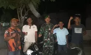 Personil Koramil 09/TM Bersama Ormas Gelar Patroli Rutin di Beberapa Titik Rawan Wilayah Kecamatan Teluk Mengkudu Sergai 