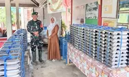 Babinsa Koramil 01/Simeulue Timur, Sertu David Melaksanakan Kegiatan Pendampingan Makan Bergizi Gratis