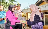 Kapolres Padangsidimpuan dan Bhayangkari Beri Bantuan ke Korban Bencana