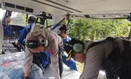 Akses Darat Masih Terputus, Polda Sumut Salurkan Bantuan Melalui Helikopter ke Daerah Terisolir Tapteng