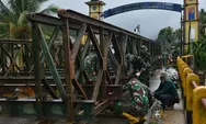 Satgas Gulbencal Yonzipur I/BB Mulai Bangun Jembatan Bailey di Garoga Batang Toru Tapsel