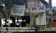Warga Minta Aparat Periksa Pengelolaan Alokasi Dana Desa Garunggang Langkat