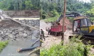 Jembatan Bailey di Aek Nabara Tapanuli Selatan Mulai Dibangun