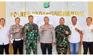 Kapolres Padangsidimpuan dan Dandim 0212 Tapsel Bahas Penguatan Sinergitas TNI - Polri