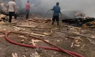 Kebakaran Tumpukan Limbah Triplek di Tanjung Morawa, PT Garuda Lais Sukses Diperkirakan Rugi Ratusan Juta Rupiah