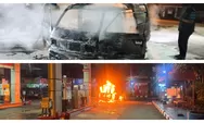 Polisi Evakuasi Mobil Terbakar Saat Isi BBM di SPBU Kepanjen, Satu Orang Luka