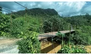Kondisi Jembatan Gantung di Tukka Tapteng Ancam Keselamatan Warga,  Brimob Sumut Gerak Cepat
