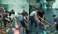 Sampah Menumpuk di Sungai Jadi Ancaman Bencana Banjir Terus-terusan di Kota Medan, Polisi Turun Tangan