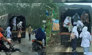 Akses Angkutan Umum Belum Pulih di Tapsel, Anak Sekolah Naiki Mobil Polisi