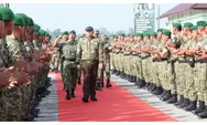 Menteri Pertahanan RI Tinjau Markas Yonif TP 852/ABY di Deli Serdang