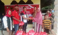 PDI Perjuangan Bireuen Bagikan Paket Buka Puasa untuk Penyintas Banjir di 4 Desa
