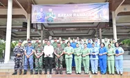 Wawako Sibolga Hadiri Pembukaan Bazar Ramadan TNI di Lapangan Simaremare