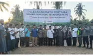 Alhamdulillah, Huntap Alue Kuta Dibangun Peletakan Batu Pertama oleh Direktur DT Peduli Bersama Bupati Bireuen