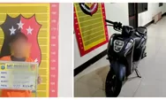 Bingung Hadapi Lebaran, Pemuda di Kota Padangsidimpuan Ini Nekat Curi Motor di Depan Warung, Polisi Sita Barang Bukti Honda Genio Biru Gelap