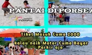 Keindahan Pantai Pasir Putih Parparean di Pinggiran Danau Toba, Porsea, Sumatera Utara