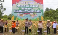 Kapolda Kalteng Pimpin Panen Raya Jagung Serentak Kuartal IV di Katingan
