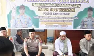 Polres Bartim Gelar Isra Mi’raj 1447 H, Kapolres Ajak Anggota Bertugas Humanis dan Berintegritas