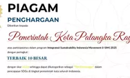 Palangka Raya Masuk 10 Besar Nasional I-SIM for Cities 2025, Raih Kategori “The Encourager”
