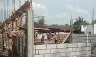 Pembangunan Gedung Koperasi Merah Putih Selat Tengah Masuk Tahap Pembuatan Dinding