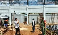 Lurah Selat Tengah Pantau Pembangunan Gerai Koperasi Merah Putih, Progres Sudah 70 Persen
