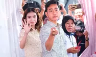 Gibran dan Selvi Menggunakan Hak Pilih di TPS 34 Kelurahan Manahan, Banjasari Kota Solo