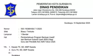 KABAR GEMBIRA! Pemkot Surabaya Umumkan BSU Rp600 Ribu dan Insentif Rp2,1 Juta untuk Guru Non-ASN Tahun 2025